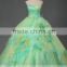 2015 L7-1 Latest design Real Sample mint green quinceanera dresses ball gowns
