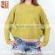 Fashion Style Ladies' Crew Neck Dolman Sleeve With Pocket in the Front Pullover Pattern Knitted Sweater From Dongguan Sanflag