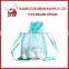 Red ribbon drawstring organza gift bag