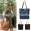 Women Leather Cowhide Shoulder Bag Solid Handbag Slot Tote Pockets Messenger HOT