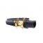 Sax Saxophone Mouthpiece Plastic with Cap Metal Buckle Black