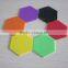 Hot selling silicone polygon coaster baking clean mat