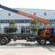 12ton Timber Crane on Truck, Model No.: SQ12S4, Hydraulic Crane With Telescopic Arms