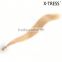 Flat tip 20" 15g light goden blond 24 color remy brazilian italy hot fusion protein keratin pre bonded human hair extension