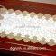 Printed table mat with 100% PVC/vinyl with beautiful lace edge