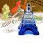 Eiffel tower shape pump sprayer cap 50ml crystal perfume glass bottle for personal care