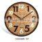 Customizable Design Home Art Craft Wooden Painting Wall Clock