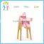 American market hot sale mini toy wooden baby high chair for sale