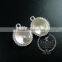 14mm setting size vintage alloy silver plated DIY pendant charm bezels tray 1411124