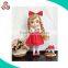 new design fancy beautifuly vinyl plastic doll collar dress