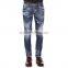 Biker Jeans Blue Denim jeans pantalon (LOTK079)