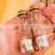 2015 Fashion Mini wishing bottle with charm pendent in it, penicillin bottle floating bottle good luck wishing bottle