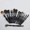 Fine new 15pcs per set professional make up brush set selected animal's hair customization comestic brush