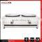 Snack Food Equipment Double Head Gas Crepe Maker Machine Non-Stick