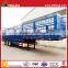 12 wheels 3 axles High Wall Rail Fence Cargo aluminium box trailer for bulk transportation