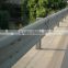 Galvanized steel guardrail of two waves