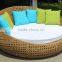 Modern Sofa Sunbed Rattan Round Bed Used Patio Furniture