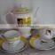 200ml 4pcs set ceramic coffee mug 4pcs set tea mug with saucer