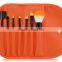 Popular Hot Selling Colorful 7 in 1 Make-Up Brush Set High Quality Comestic Brush With CROCO Bag For Brushes