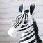 Decorative fancy resin zebra shaped round fish tank