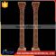 new design sunset red marble roman style column for gate decoration NTMF-C227S