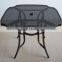 cast aluminum dining table and chair in bronze antique color IVY1083 & 2055