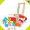 2017 Wholesale wooden baby activity center preschool wooden baby activity center W16E072