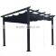 3x3m Outdoor Square Easily Assembled Metal Pergola Gazebo