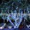 2016 new arrival 30CM Meteor Shower Rain Tubes LED Christmas Light Wedding Party Snowfall Tree Garden Xmas String Light Outdoor