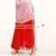 Hot selling modern dance costumes,ladies gorgeous paillette belly dance skirt with slit