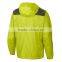 Men's Green Windbreaker Jacket with Mixed Size