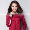 Latest Blouse in Fashion Uniform Design Red Women Blouse