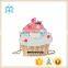 Bright shining&healthy pu material kids purse with zipper ice cream shape girl
