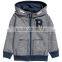 2017 China Manufacturer kids Fashion Zipper hoodie jacket for boys children