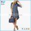 Korean Wholesale Fitness Apparel Clothing Printed Slim Shift Shirt Dresses