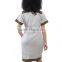 Walson Sexy tight national wind high elastic printing package hip zipper dress of women