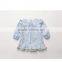 Wholesale lace printing kids long sleeve cotton dress