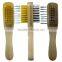 Different color decorative shoe brushes shoe brush packed in blister card