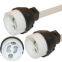 led gu 10 warm white dimmable high voltage connectors 250V male plug cables