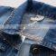 B22594A Autumn New children denim coat pretty cool irregular printting denim coat