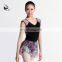 116141052 Mesh Printed Leotard Floral Leotards