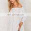 Fashion ladies tops images women's long sleeve off shoulder top