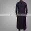 New Style 2016 Muslim Clothing Arab Thobe Thawb Robe New Daffah Muslim Clothing Black Arab Shirt Collar Thobe /Thawb Robe