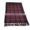 TOROS BSCI certification wholesale good quality tassel tartan scarf