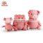 China Supply High Quality Lovely Plush Pet Toy Pink Stuffed Pig Pet Toy For Baby