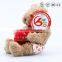 ICTI Audits EN71/ 123 OEM Red Heart Teddy Bear Custom in China