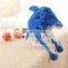 Cute Plush Blue Dophin Hat Lovely Plush Fish Hat