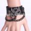 Fashion cool euramerican style decorative rivet punk thick leather bracelet