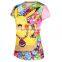 2017 Creat Your Own Mixed Color Summer 3D Cheap 100 Polyester Sublimation Women T Shirt