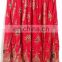 Indian traditional boho gypsy hippie summer skirts Rayon Boho Hippie Casual Sequin Work Long Embroidered Skirts Wrap wholesale